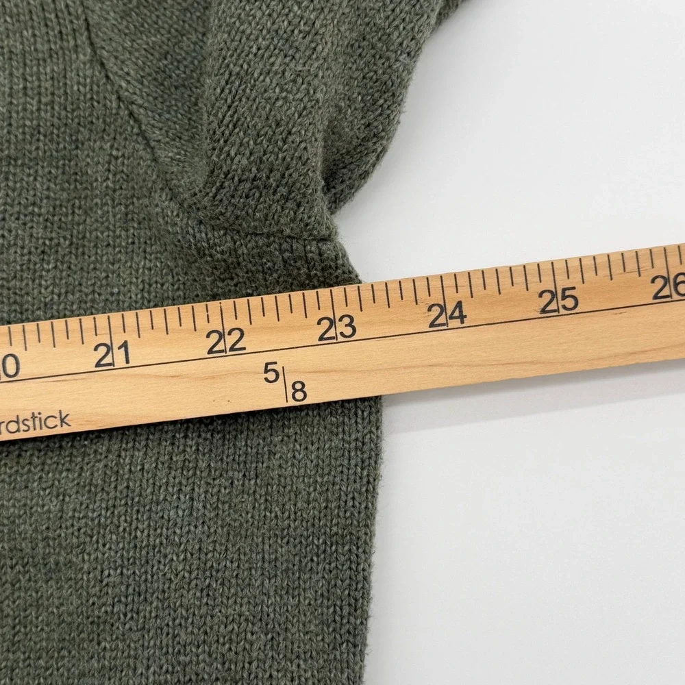 Polo Ralph Lauren Mens‎ Quarter Zip Sweater Olive Green Cotton Size XL